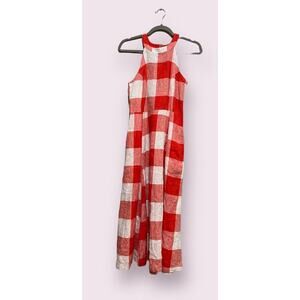 Crown & Ivy Red/White Plaid Sleeveless Dress SIZE 2 - 23